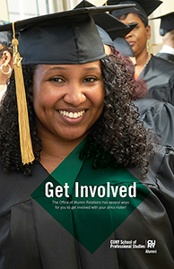 Cover page with graduate